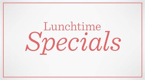 lunchtime 2018